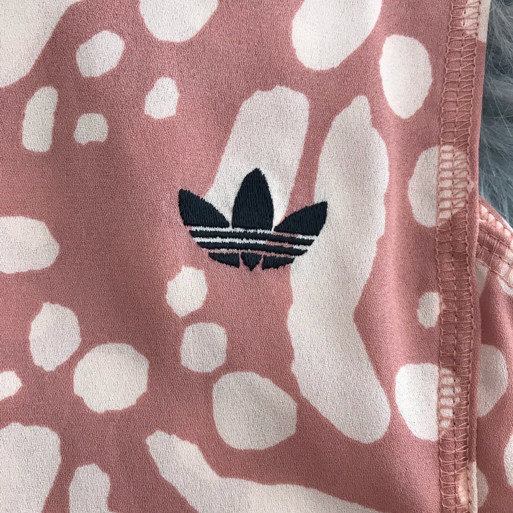 Adidas || Chiffon Animal Print Romper Size M - Picture 3 of 8
